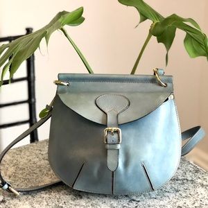 Dooney & Bourke Light Blue Leather Crossbody Bag
